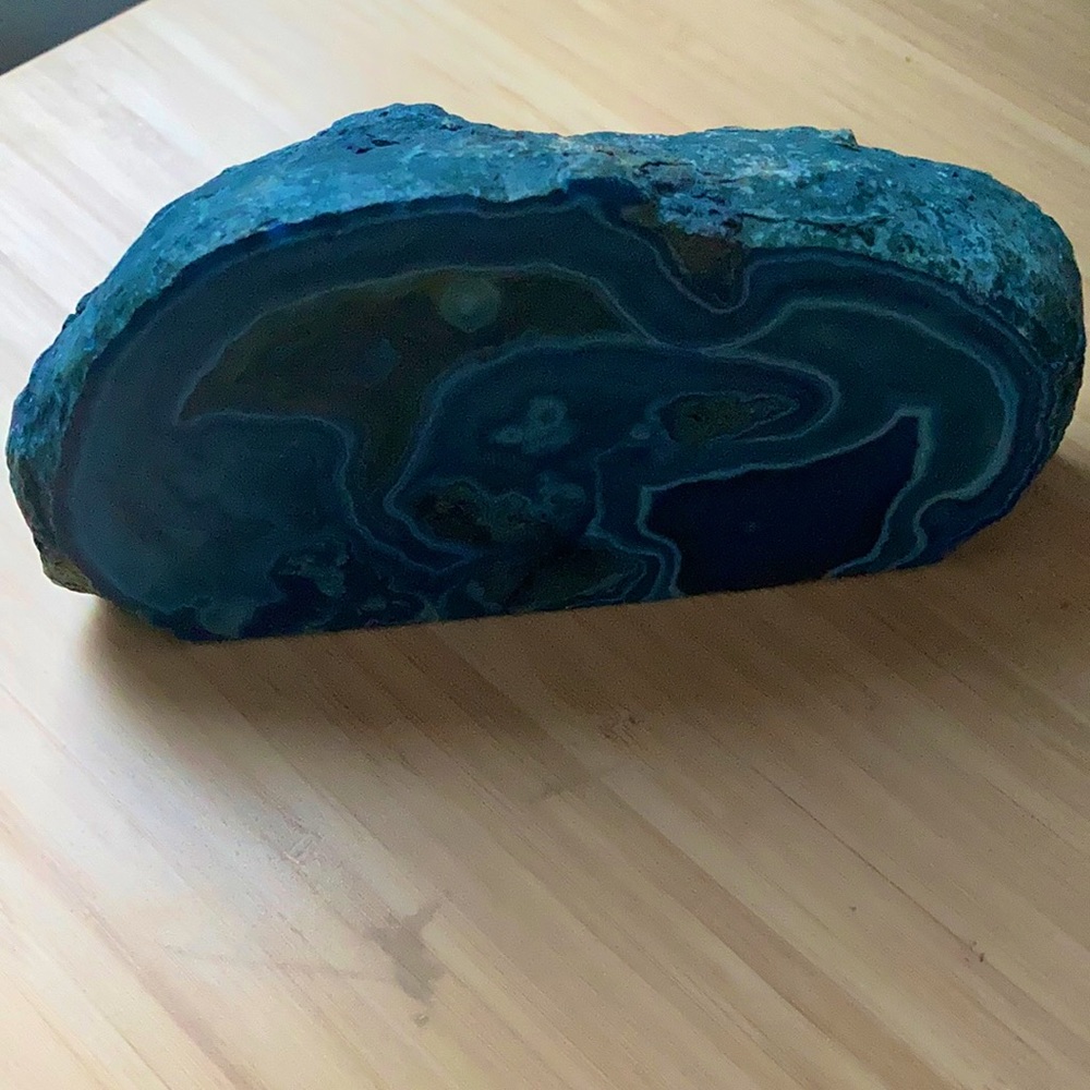 Blue rock crystal!